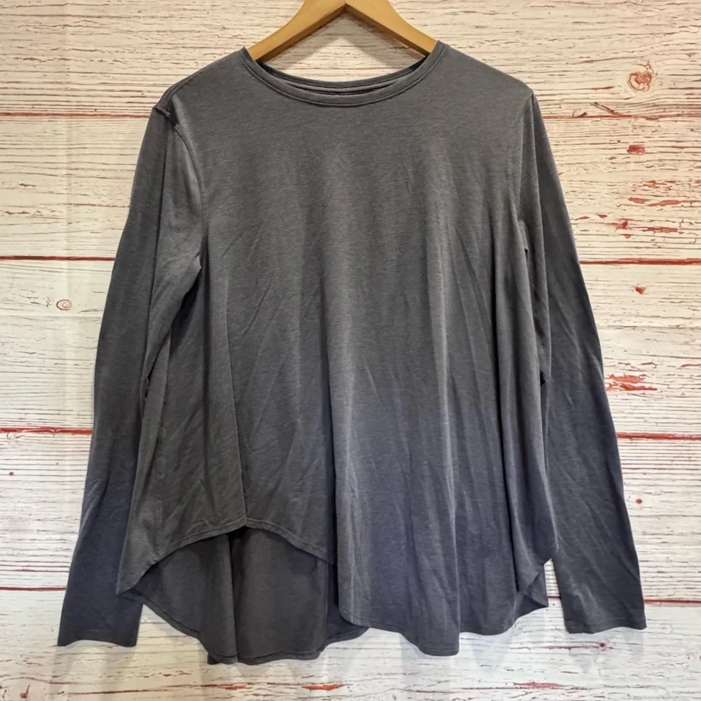 Lululemon Lifted Balance Long Sleeve in Heathered Titanium Sz 8 - Picture 4 of 9